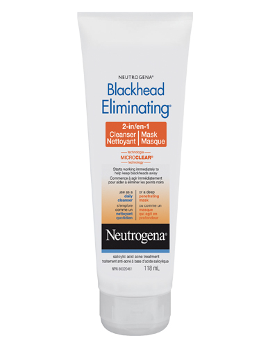 NEUTROGENA BLACKHEAD ELIMINATING 2 in 1 Cleanser and Mask