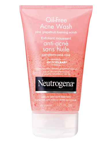 NEUTROGENA Oil-Free Acne Wash Pink Grapefruit Foaming Scrub 125mL